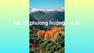 bài 18 phương hướng -  vị trí