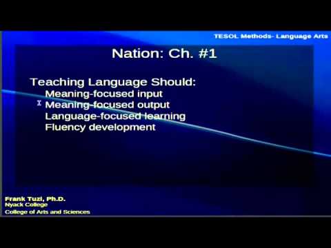 TMLA01 - Good Language Teaching  & Good Language Learners