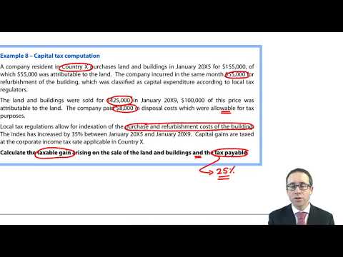 Capital Taxes - CIMA F1 Financial Reporting