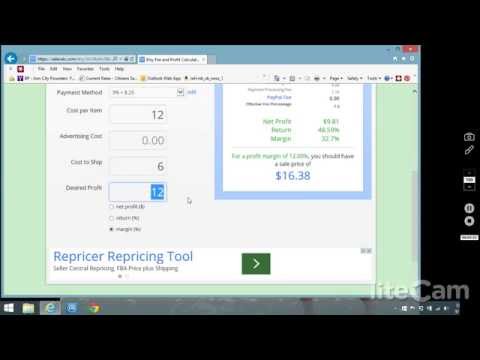 Quickly calculate sale prices and fees
