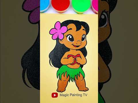 Lilo & Stitch | Baby lilo💞🏄#trending #cartoon #forkids #shortfeed #kidsart #lilo #lilostitch #hawaii