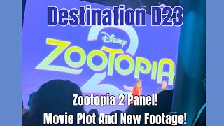 Destination D23 Zootopia 2 Panel - New Plot Revealed, Images, And Characters! 
