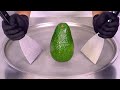 Avocado Ice Cream Rolls Satisfying Visual ASMR