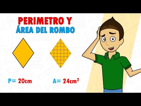 PERIMETER AND AREA OF THE RHOMBUS Super easy - For beginners