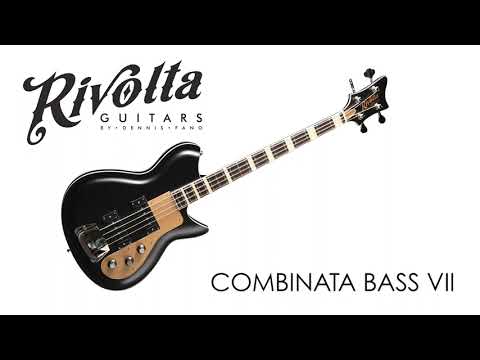 Rivolta COMBINATA BASS VII Chambered Mahogany Body Set Maple Neck 4-String Bass Guitar w/Premium Soft Case image 7