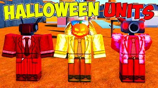 I Used Only HALLOWEEN UNITS in Toilet Tower Defense