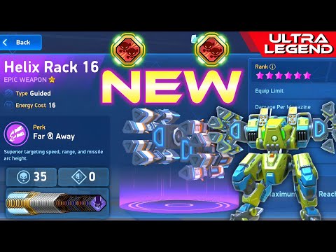 New Weapon🔥Helix Rack 16👀 Double Monster Kill 😳 Mech Arena