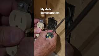 changing an electrical outlet #electrical #outlet #dad #homeimprovement