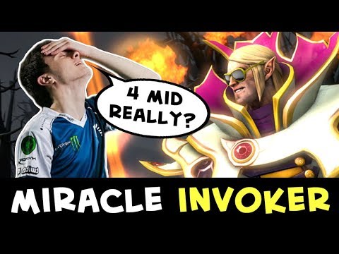 4 vs 4 mid — normal day of Miracle Invoker