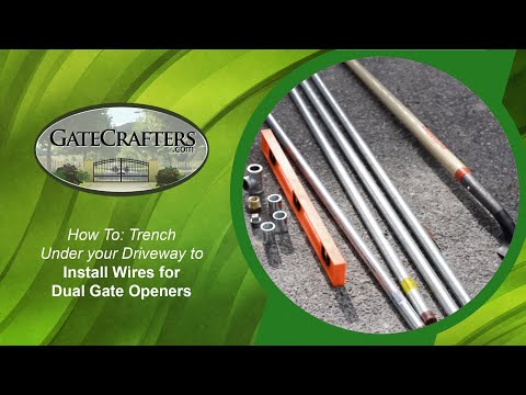 How To Place Wires Under Driveway For Gate Opener Installation