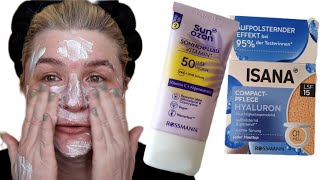 Ich teste Sonnencreme LSF 50 / ISANA HYALORON COMPACT PFLEGE