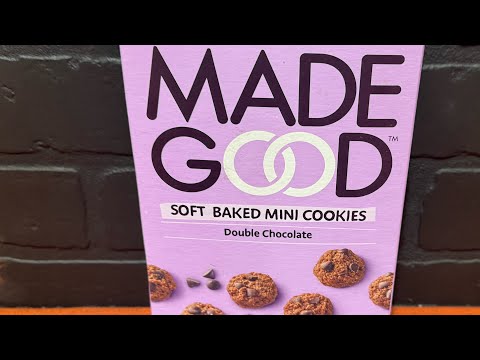 Made Good Soft Baked Mini Cookies Double Chocolate #veganfoodtastetest #madegood #softbakedcookies