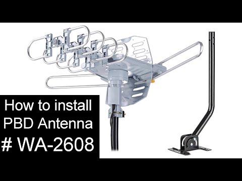 PBD Antenna WA-2608 set up video