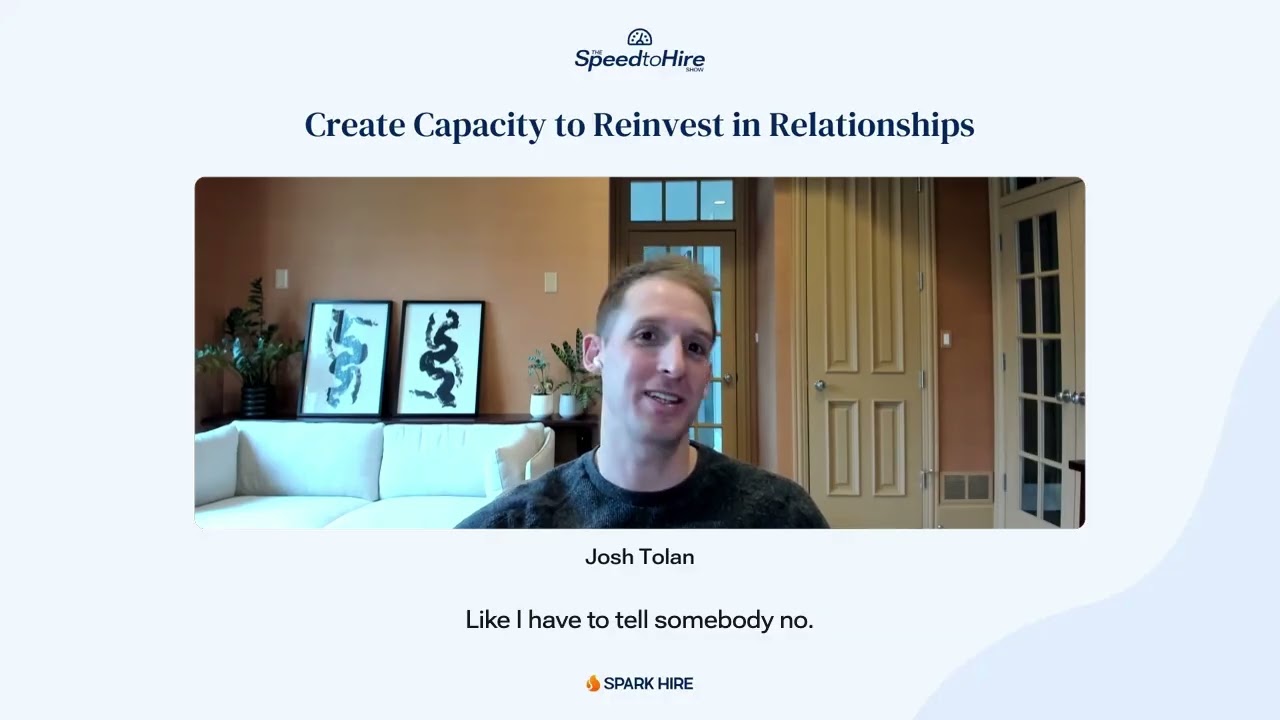Create Capacity to Reinvest in Relationships