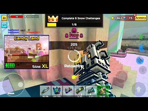 Pixel Gun 3D - NEW MAP CANDY LAND IS AWESOME