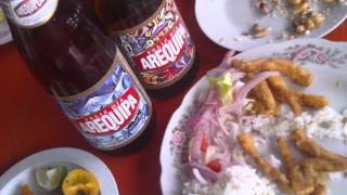 preview picture of video 'Menu en Restaurant de Playa El Aracanto, Camana, Peru'