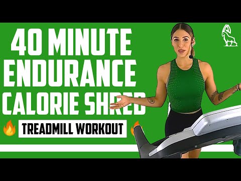 ENDURANCE CALORIE SHRED | 40 MIN Treadmill Workout!