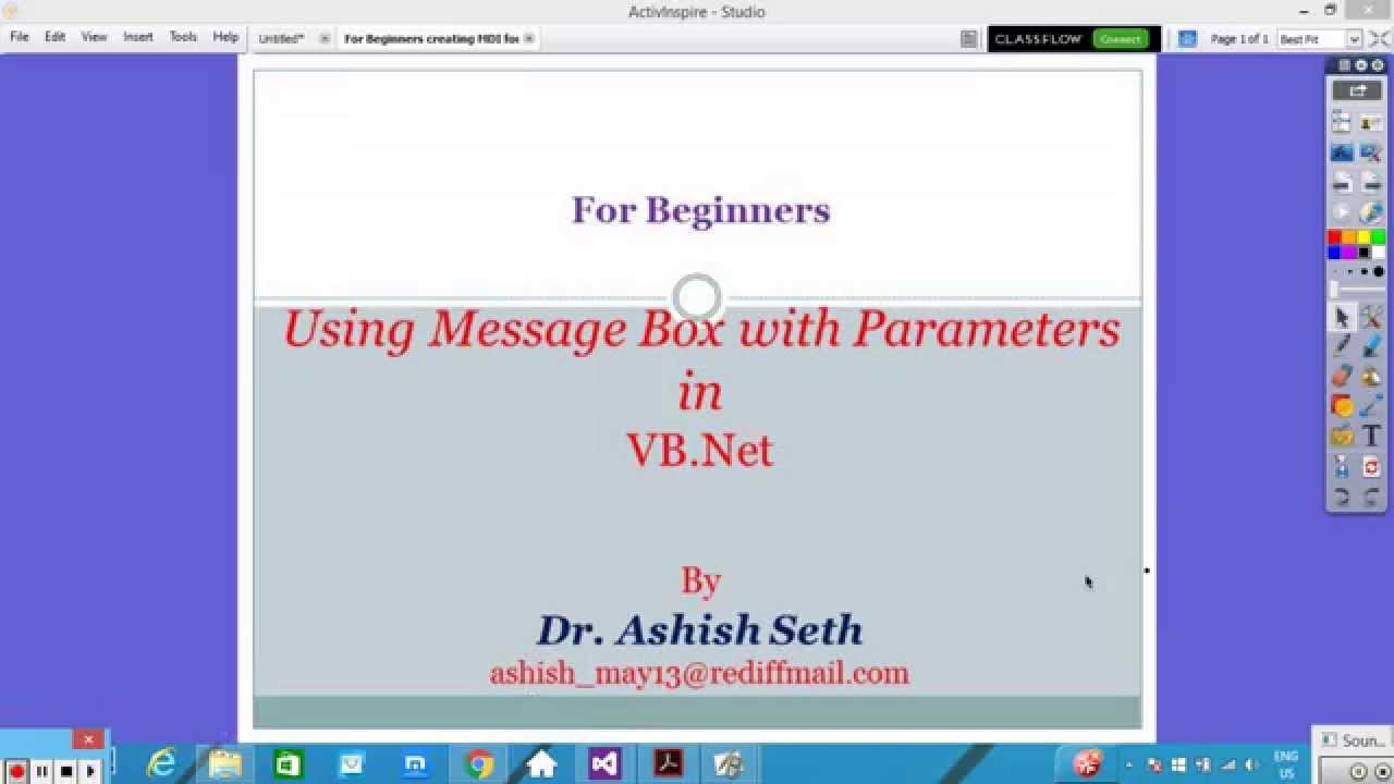 For Beginners : Using MessageBox with parameters in VB.Net