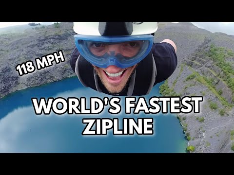 WORLD'S FASTEST ZIPLINE (North Wales, UK)