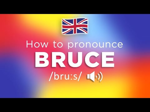 How To Pronounce Bruce (100% NATIVE!!)