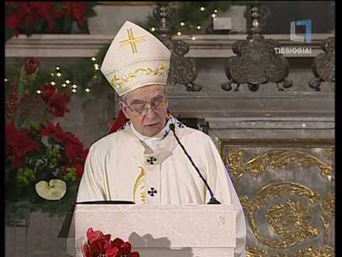 Šv. Mišios Vilniaus arkikatedroje bazilikoje 2010 12 24 Tiesioginė transliacija