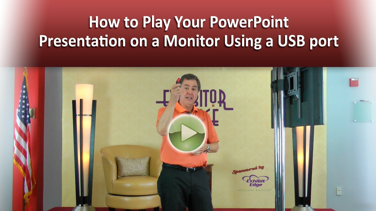 How to play your PowerPoint presentation on a monitor using USB port