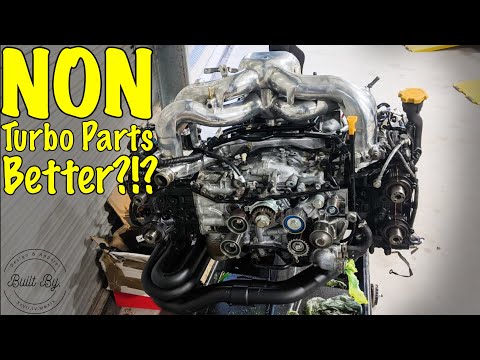 Built Ej257 gets Polished N/A Long Runner Intake manifold, PSR headers & Wiring Harness!