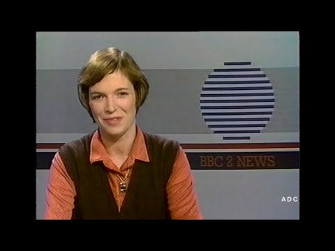 BBC2 link announcer Tim Nicholls into News Summary 29th October 1981