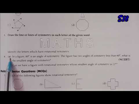 New learning composite mathematics class6 self practice9D | ch9 Symmetry (reflection and rotation)