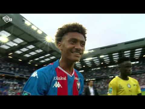 Tidiam Gomis a joué ses premières minutes avec les pros lors de SMCaen 2-0 Pau FC (J2 Ligue 2 BKT)