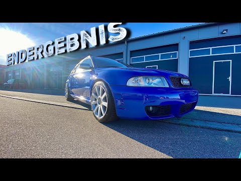 Das Endergebnis - Fazit - Teil 8 - Wiederbelebung Audi RS4 B5  Nogaroblau - Vlog - 4k