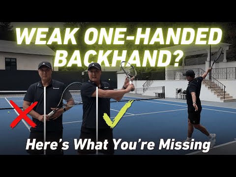 Fix Your One Handed Backhand in 10 Minutes