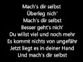 Silbermond - Mach's Dir Selbst Lyrics
