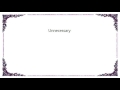 GusGus - Unnecessary Lyrics