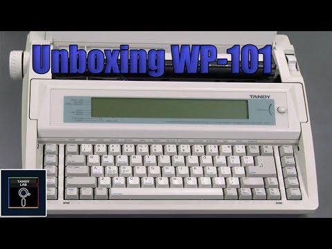 Tandy WP 101 Word Processor Unboxing - Tandy Lab!