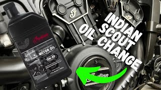 Indian Scout 500 Mile Break-in Oil Change, Save tons of money!