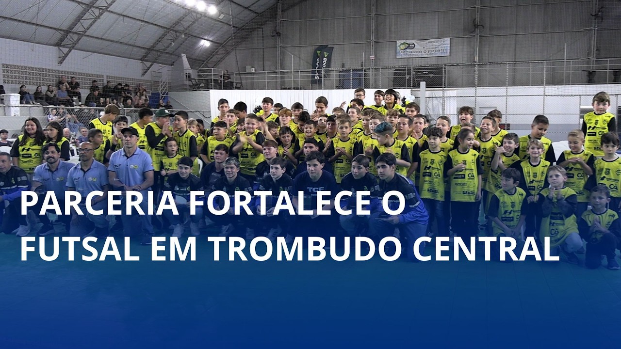 Parceria fortalece o futsal em Trombudo Central ⚽