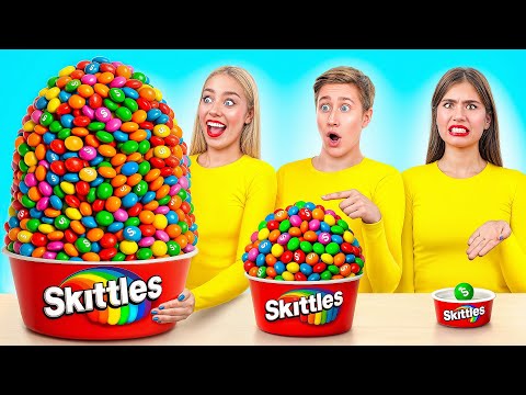 Big, Medium and Small Plate Challenge | Cool Food Tricks by Multi DO Challenge