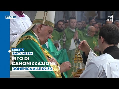 Papa Francesco, messa e rito di canonizzazione - Domenica 11 febbraio ore 9.30 su Tv2000