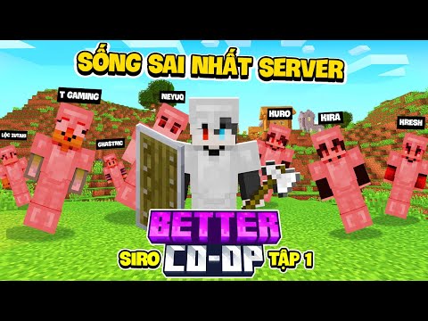 Tui Là Người Sống Dai Nhất Trong Team Lụy Mega SMP   Minecraft Better Co Op Tập 1