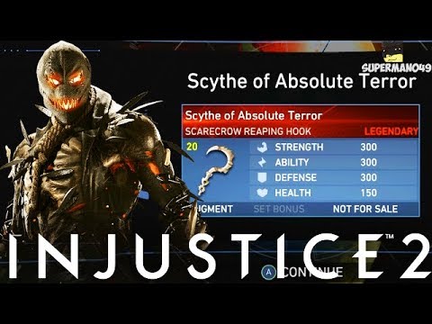 I Got The Scarecrow LEGENDARY GEAR! - Injustice 2 "Scarecrow" Legendary Gear Gameplay