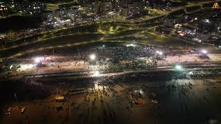 כמו במירון: ר' מיילך בידרמן במעמד ההדלקה המרכזי, תשפ"ד  צפו בצילום רחפן | Rabbi Elimeilech Biderman