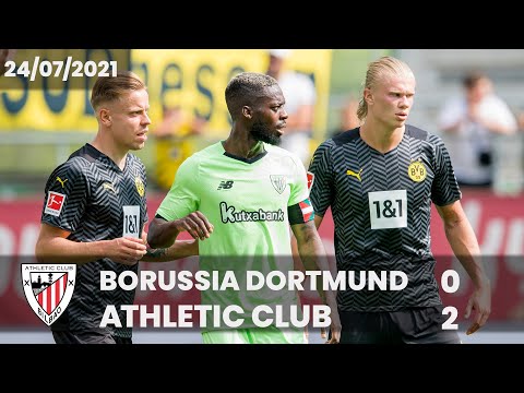 Imagen de portada del video RESUMEN – LABURPENA | Borussia Dortmund 0-2 Athletic Club | Amistosos – Lagunartekoak 2021/22