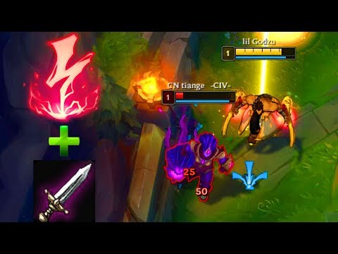 Udyr First Minute Instakill - 1v2 Doublekill At Level 1 -  Electrocute Udyr Top Lane