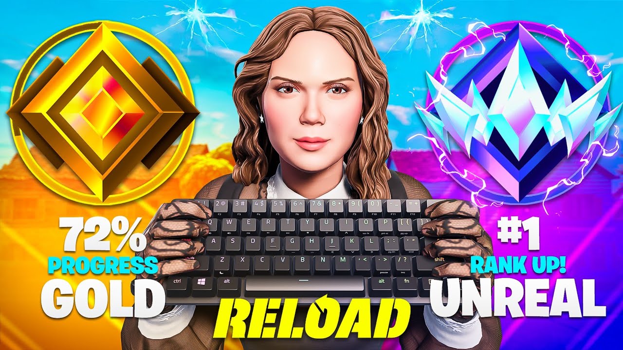 Gold to Unreal Solo SPEEDRUN.. (Fortnite Reload)
