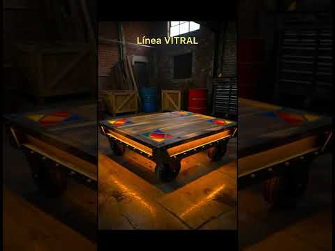 Mesa ratona - Línea VITRAL - ORG - Diseño: Alejandro Vilmer -📍Local: Brasil 99 - Tigre.