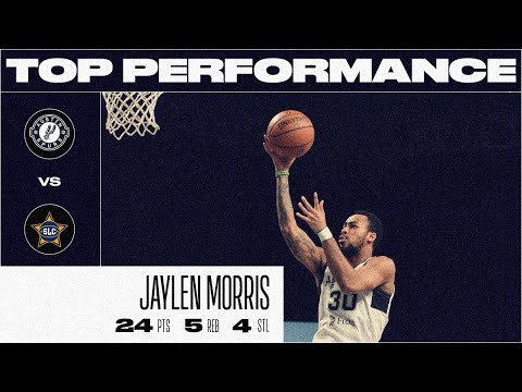 Jaylen Morris Scores 24 PTS on 10-13 FGS Against SLC Stars
