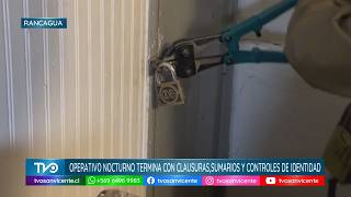 En Rancagua, operativo nocturno termina con clausuras, sumarios sanitarios y controles de identidad