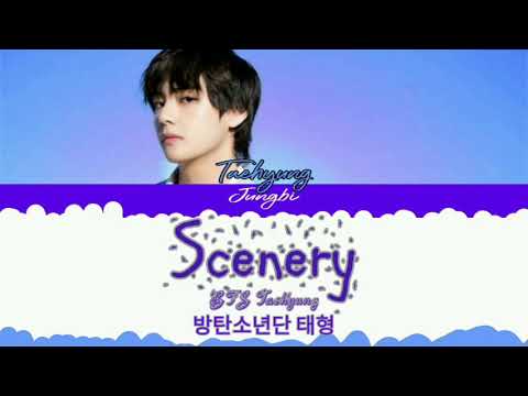BTS Taehyung - Scenery Lyrics Colour Coded Han/Rom