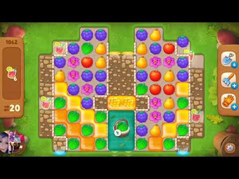 Gardenscapes lvl 1062 no bosters 22 moves